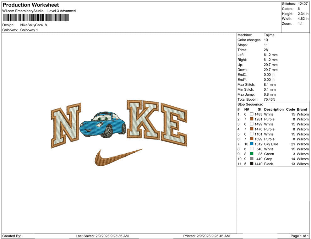 Nike Sally Car