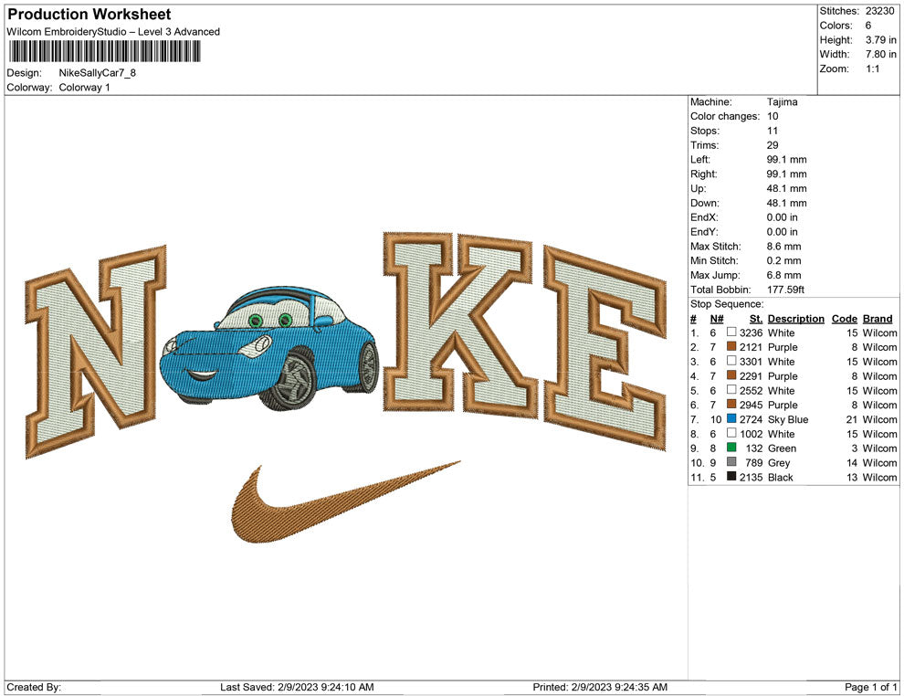 Nike Sally Car