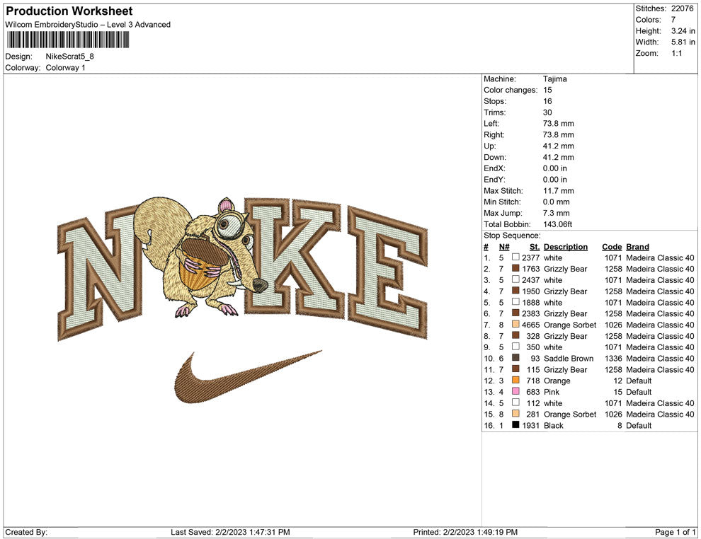 Nike Scrat