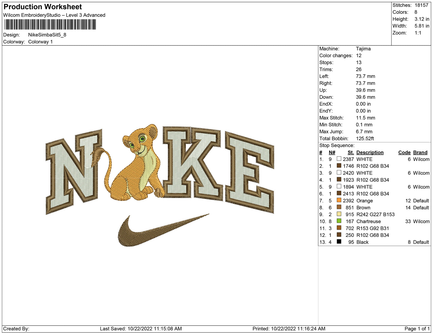 Nike Simba nala Sit