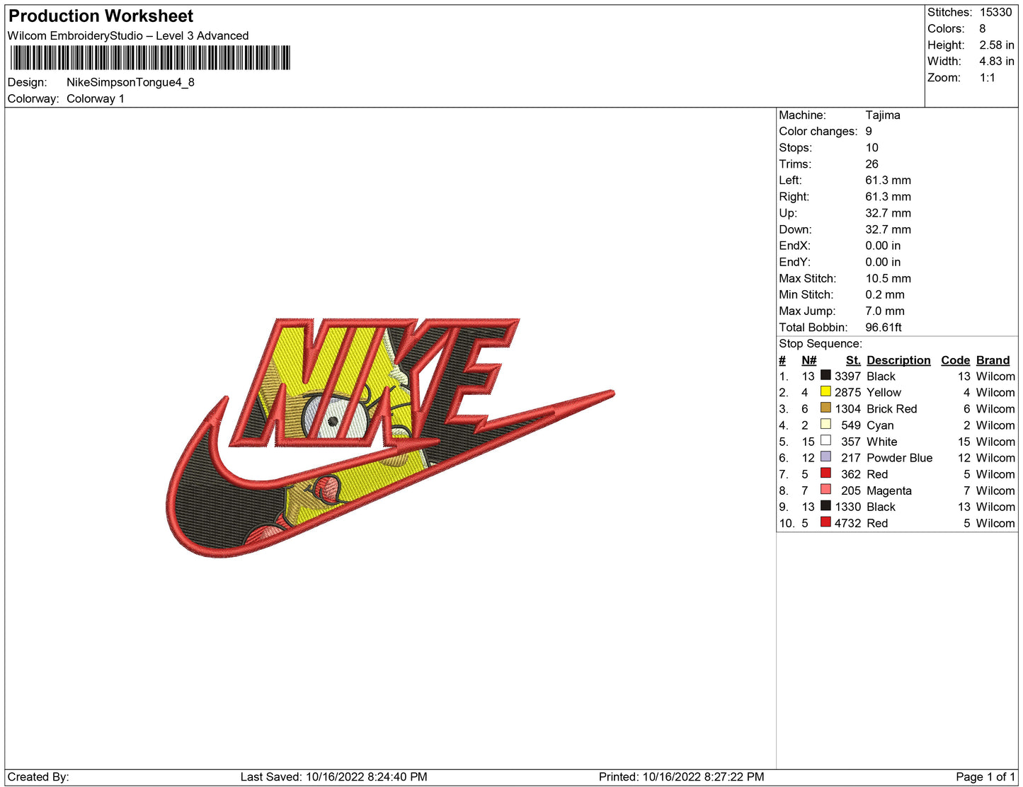 Nike Simpson Tongue
