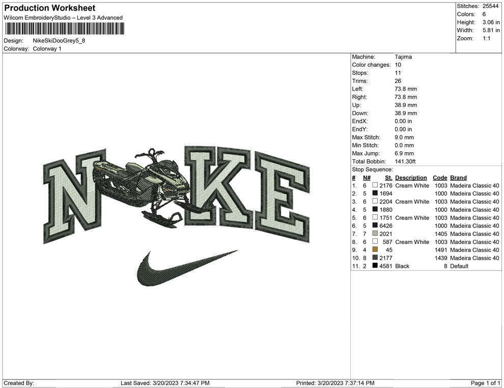Nike Skidoo Grey