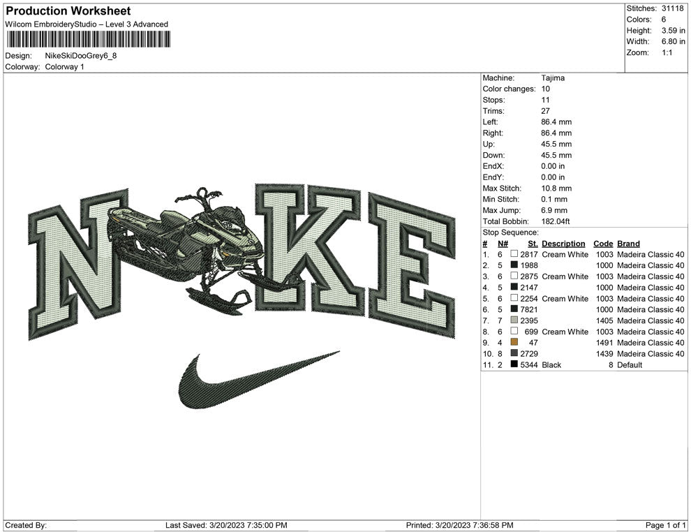 Nike Skidoo Grey