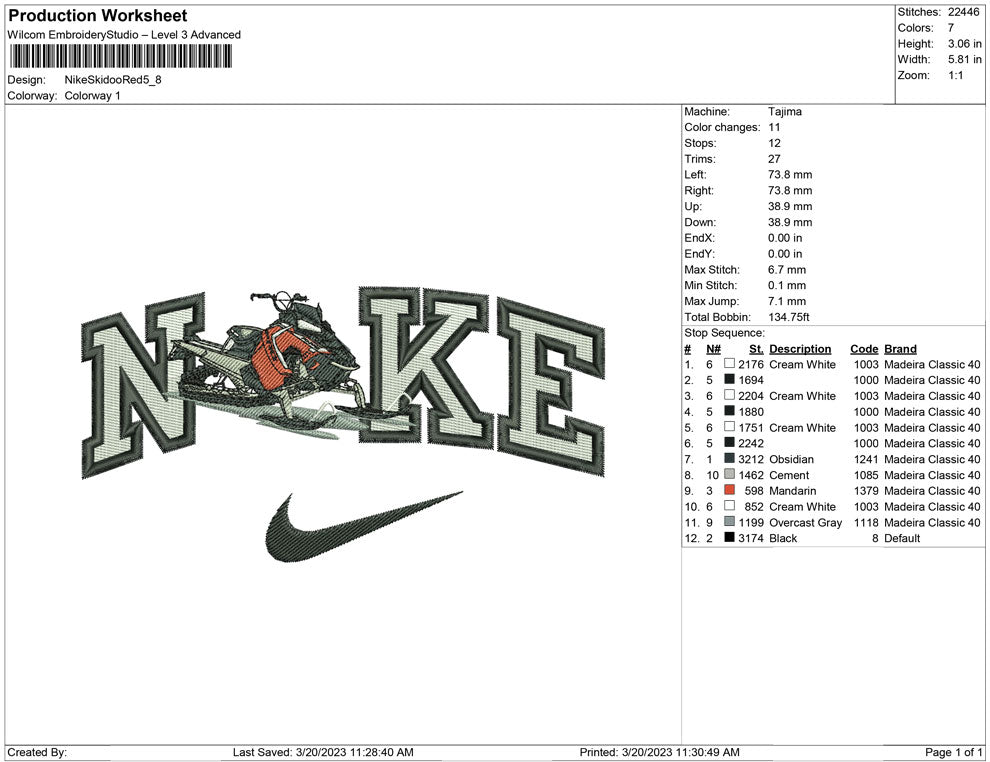 Nike Skidoo Red