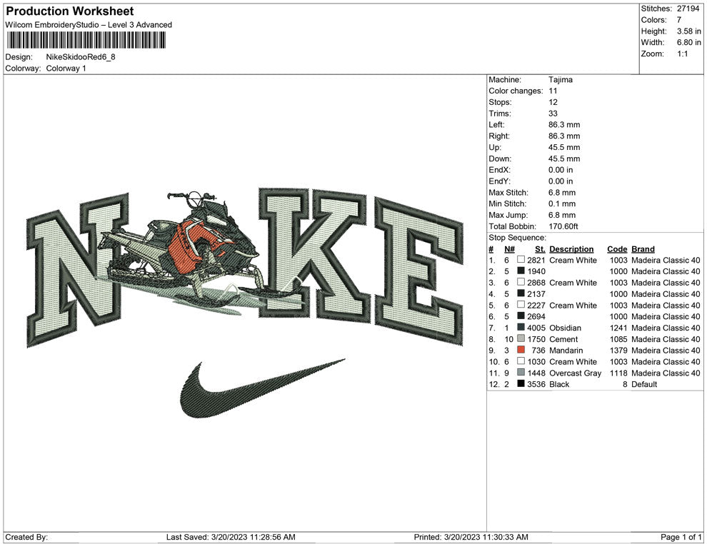 Nike Skidoo Red