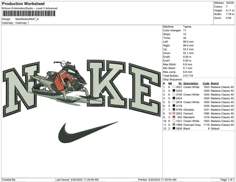 Nike Skidoo Red