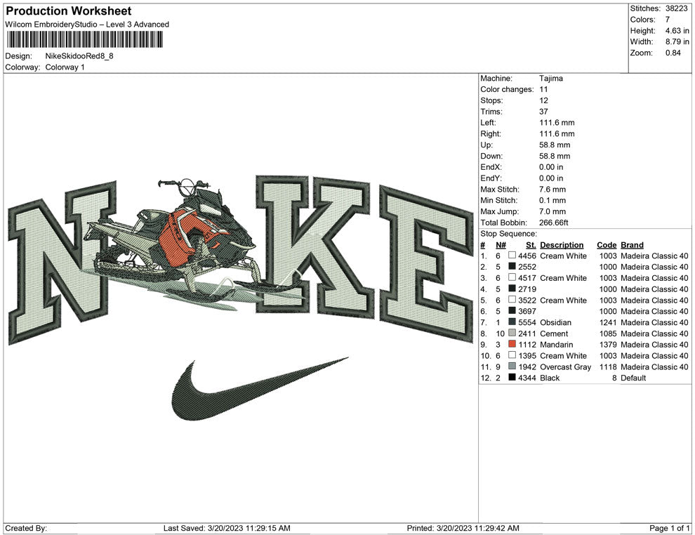Nike Skidoo Red