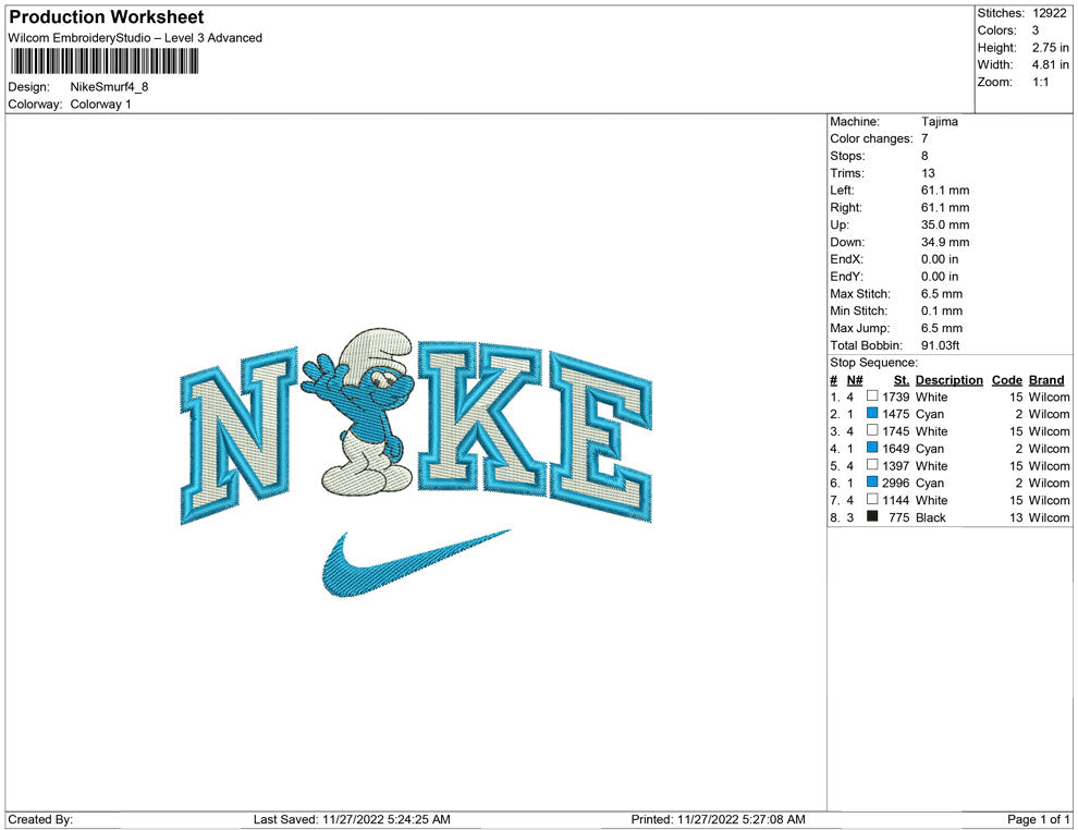 Nike smurf