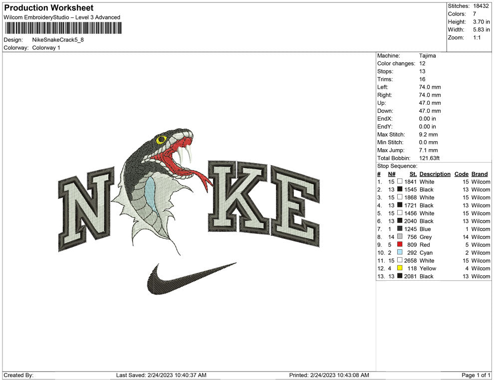 Nike Snake Crack