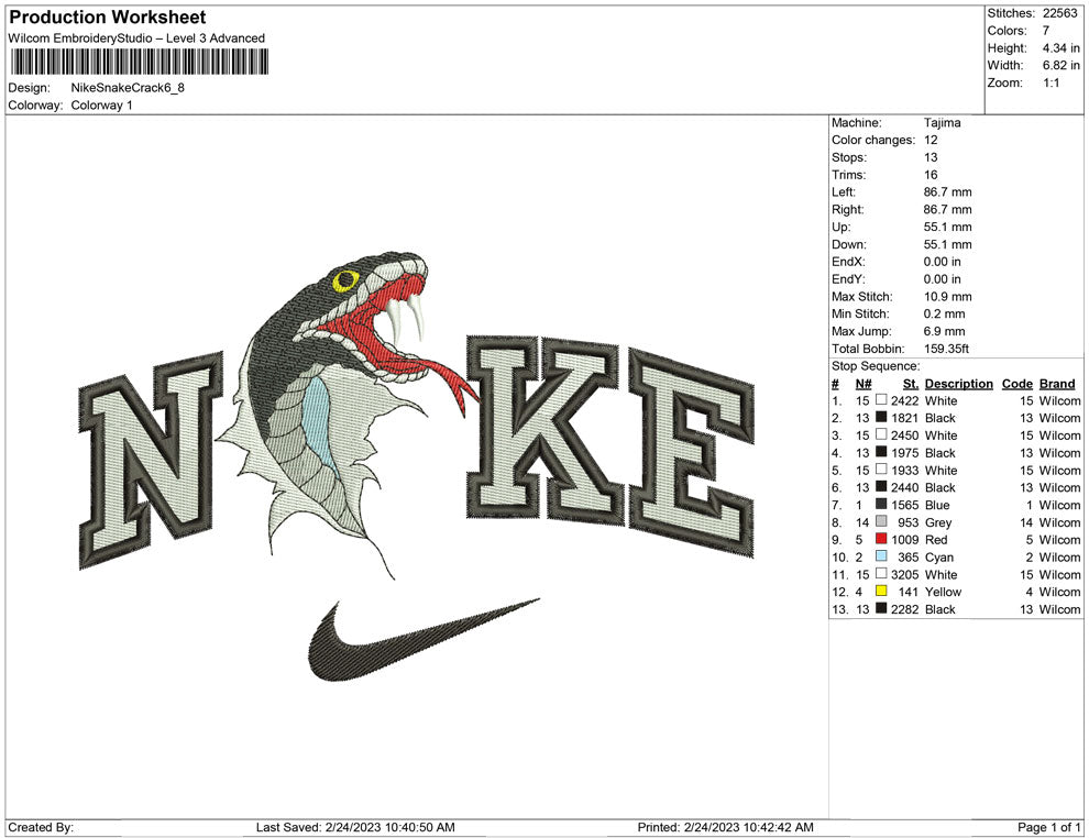 Nike Snake Crack