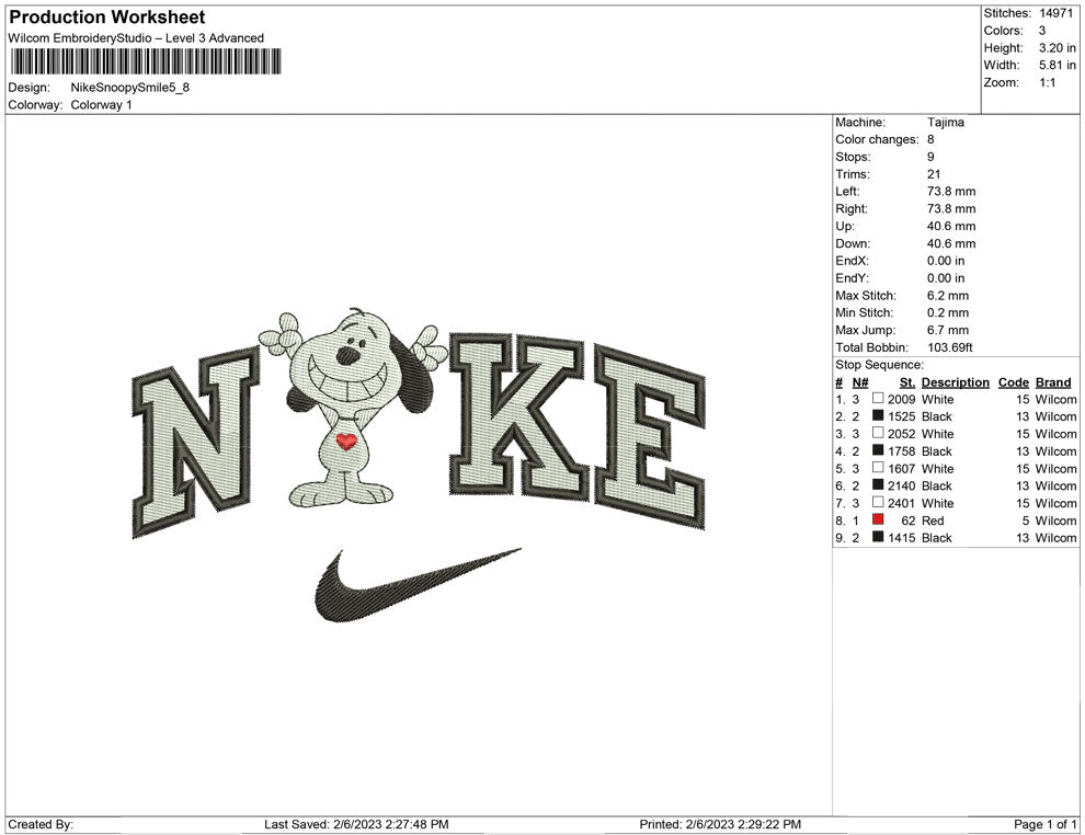 Nike Snoopy Smile
