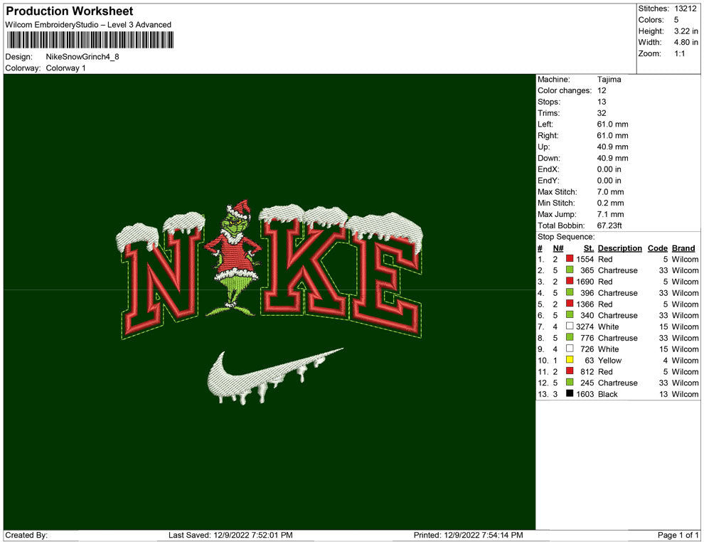 Nike Snow Grinch B