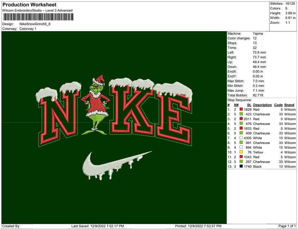 Nike Snow Grinch B