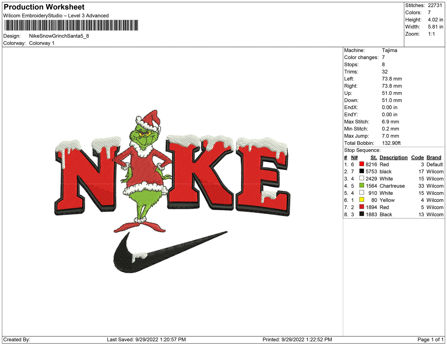 Nike Snow Grinch