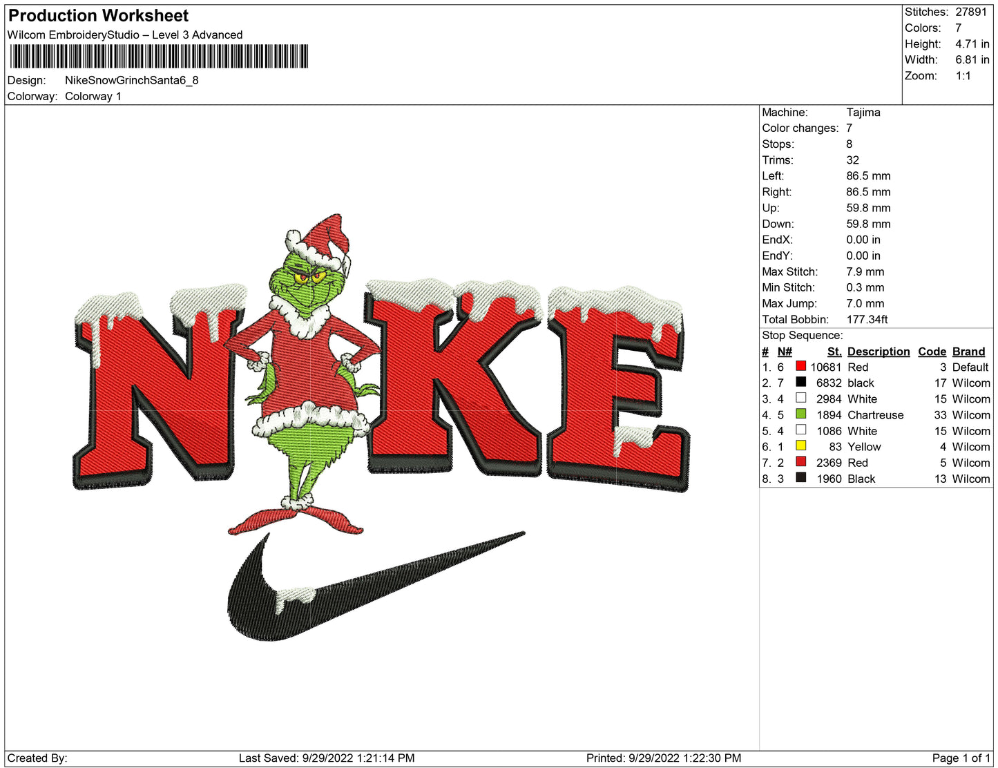 Nike Snow Grinch