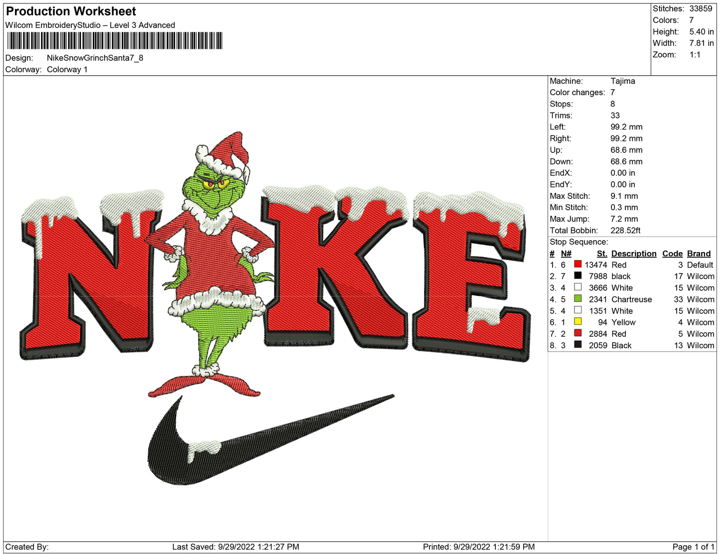 Nike Snow Grinch