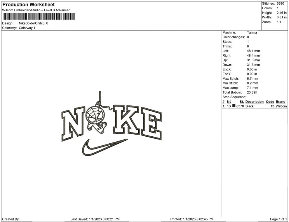 Nike Spiderman Chibi