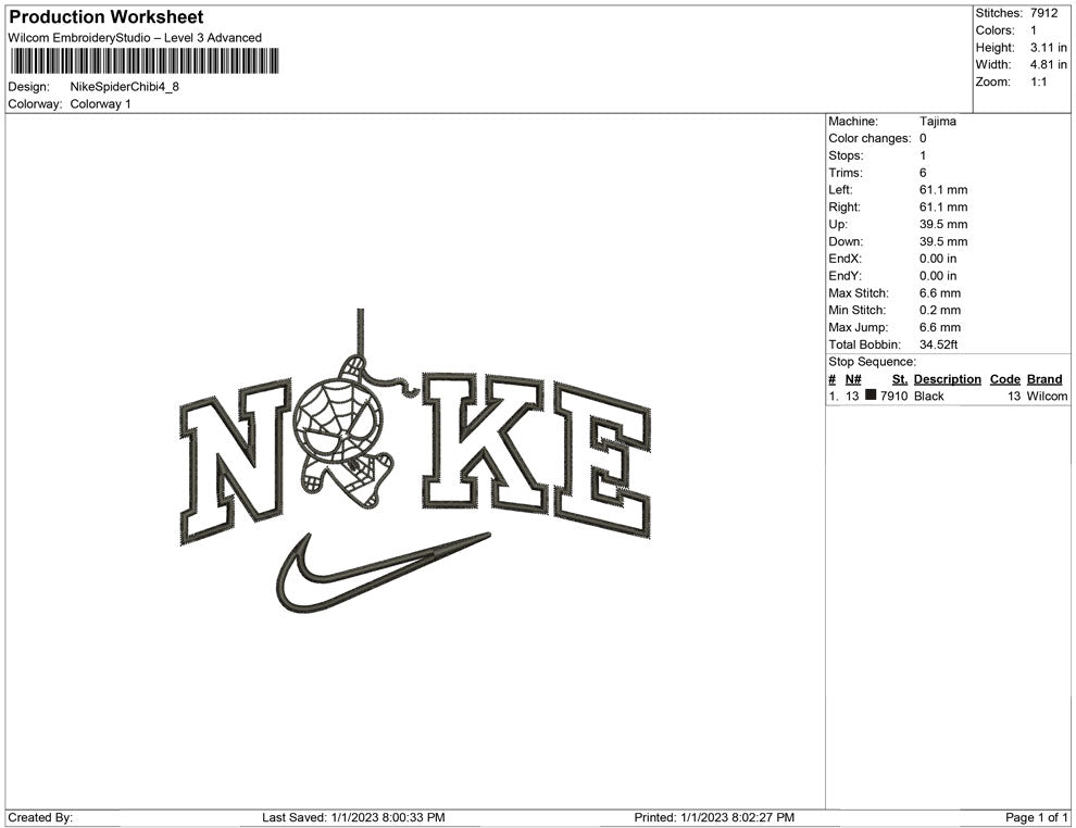 Nike Spiderman Chibi