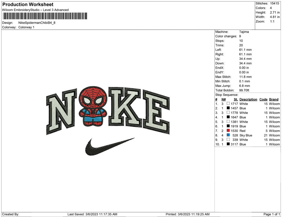 Nike Spiderman Chibi B
