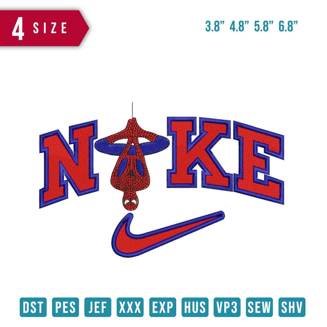 Nike Spiderman upside down