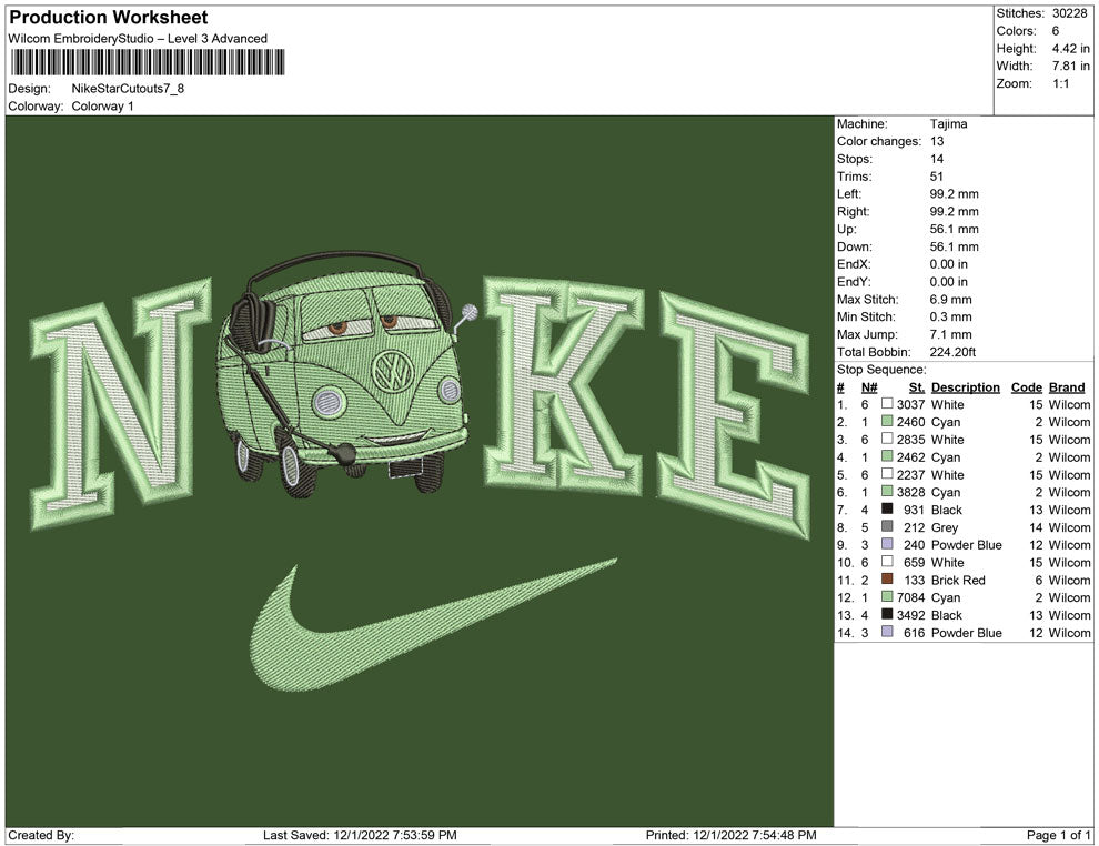 Nike Star cutout car
