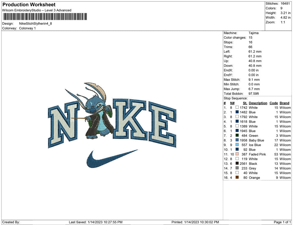 Nike Stitch Slitherin