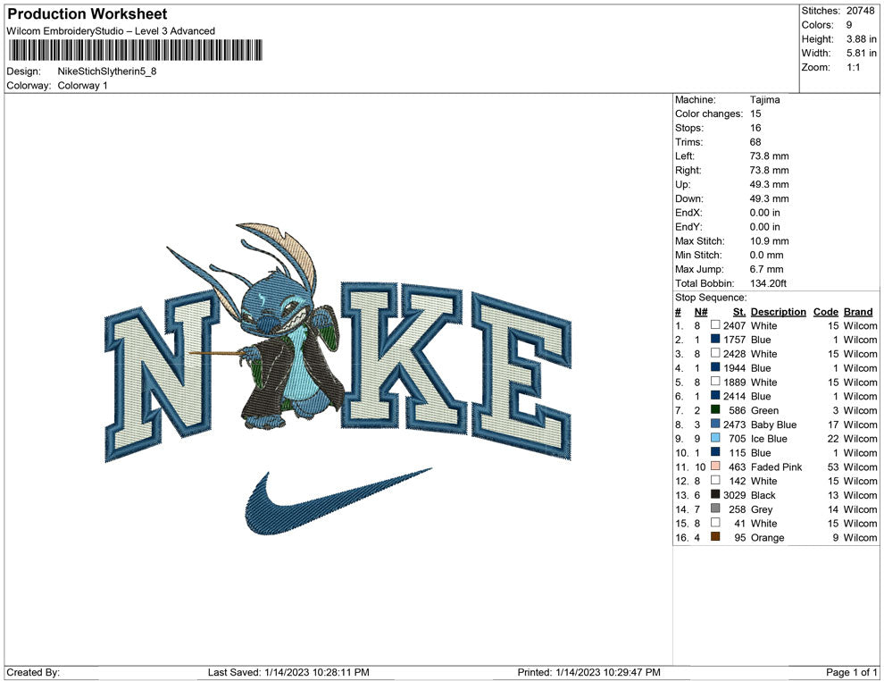 Nike Stitch Slitherin