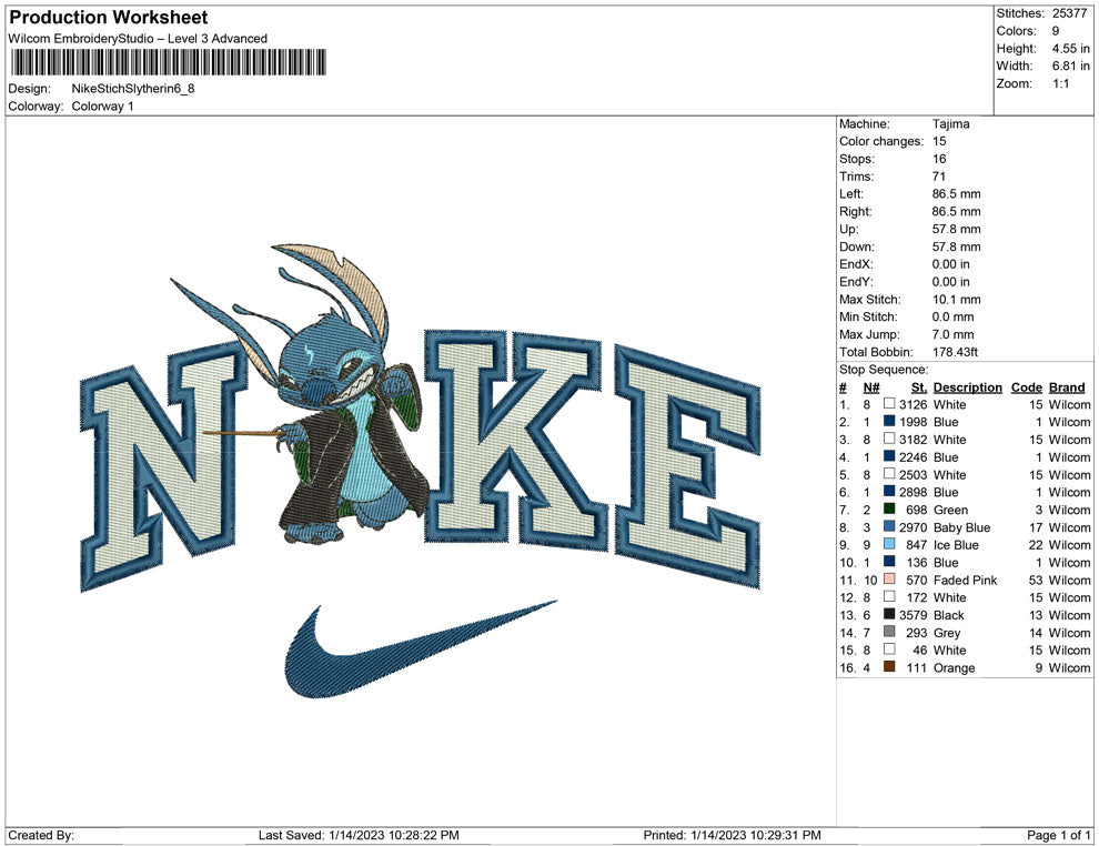 Nike Stitch Slitherin