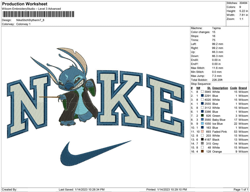 Nike Stitch Slitherin