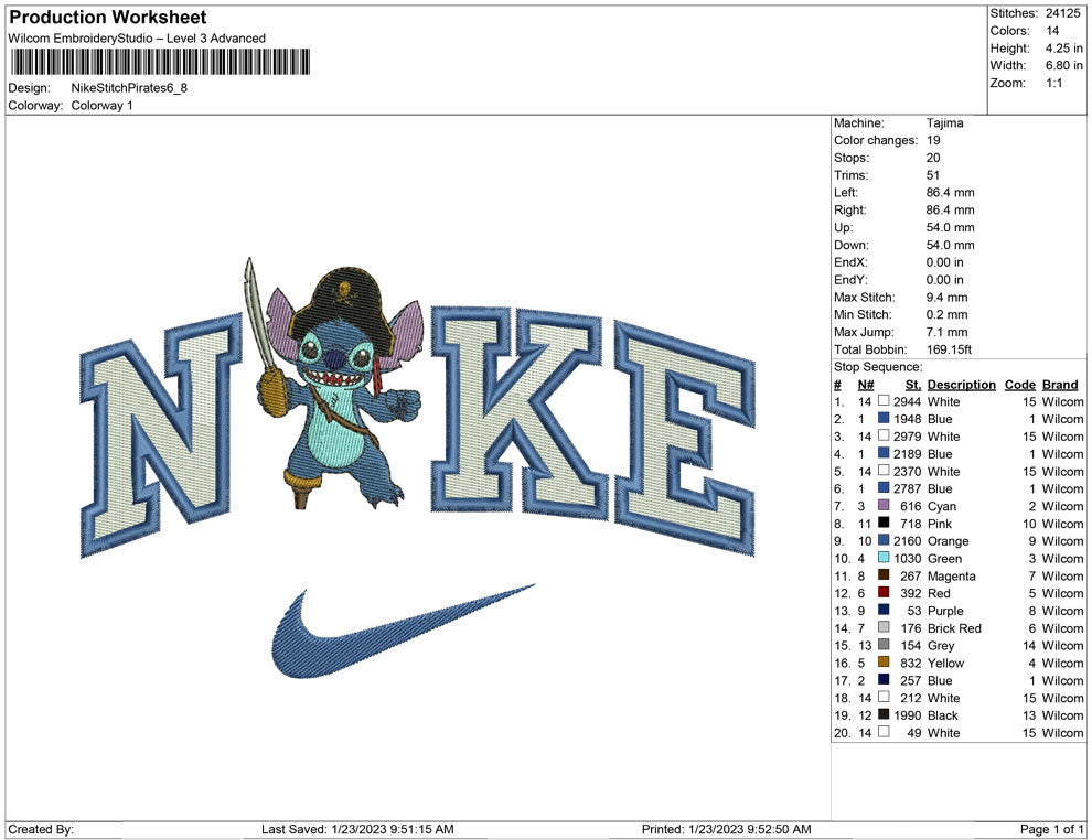 Nike Stitch Pirate