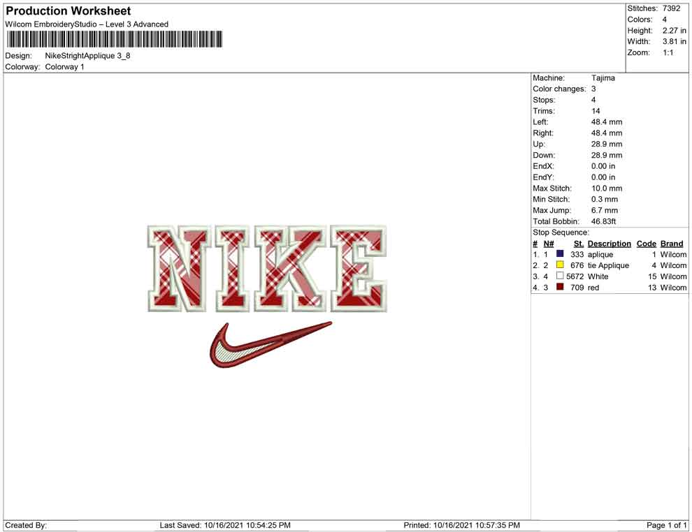 Nike Stright Applique