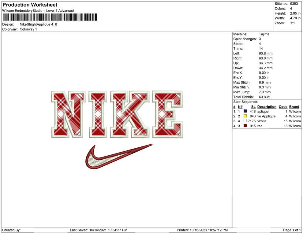 Nike Stright Applique