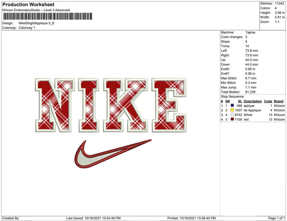 Nike Stright Applique