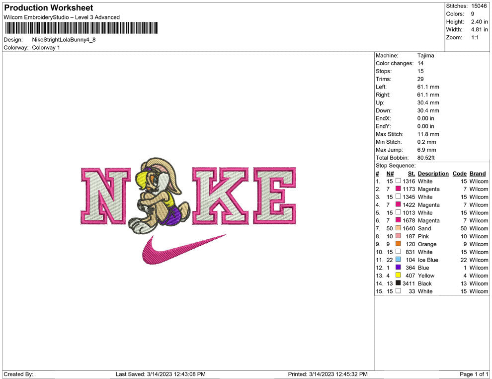 Nike Stright Lola Bunny