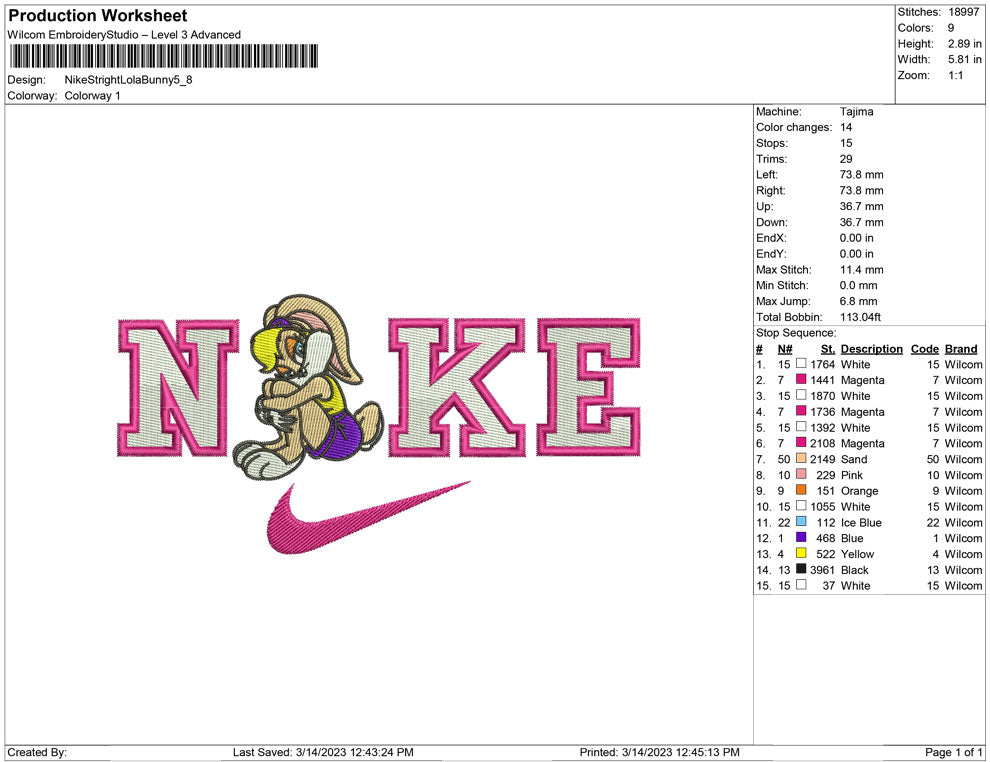 Nike Stright Lola Bunny