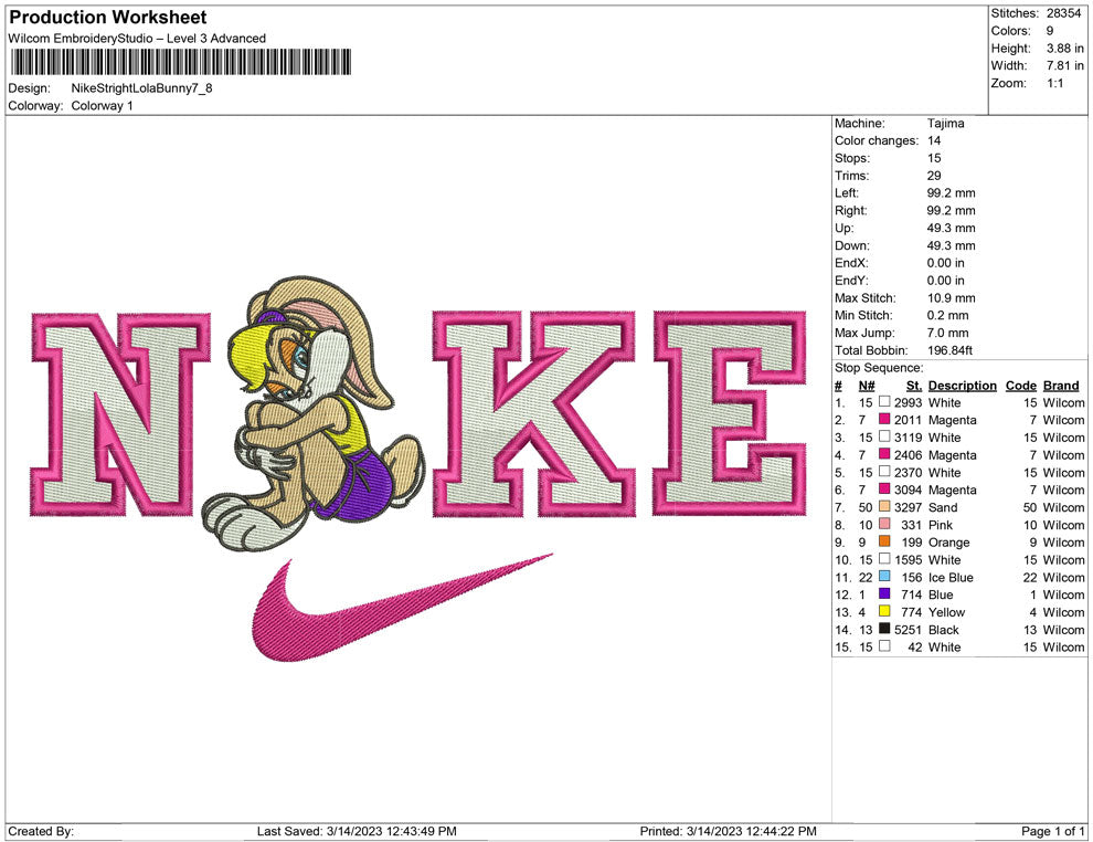 Nike Stright Lola Bunny