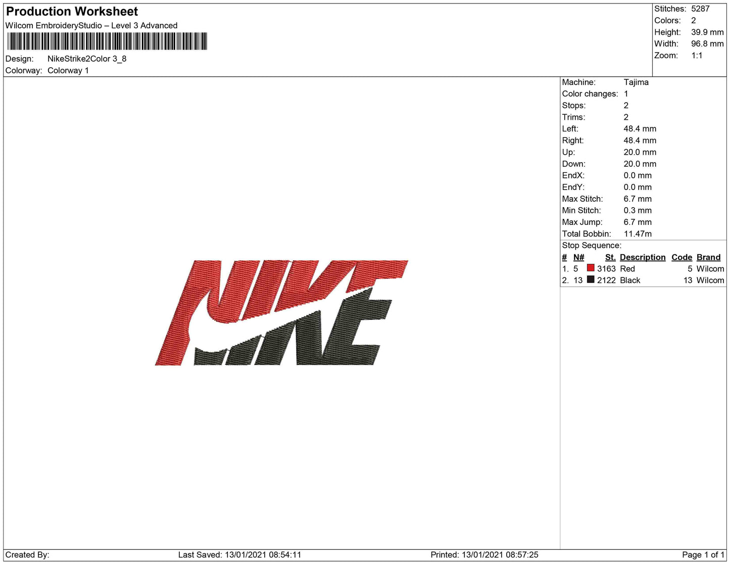 Nike split Swoosh