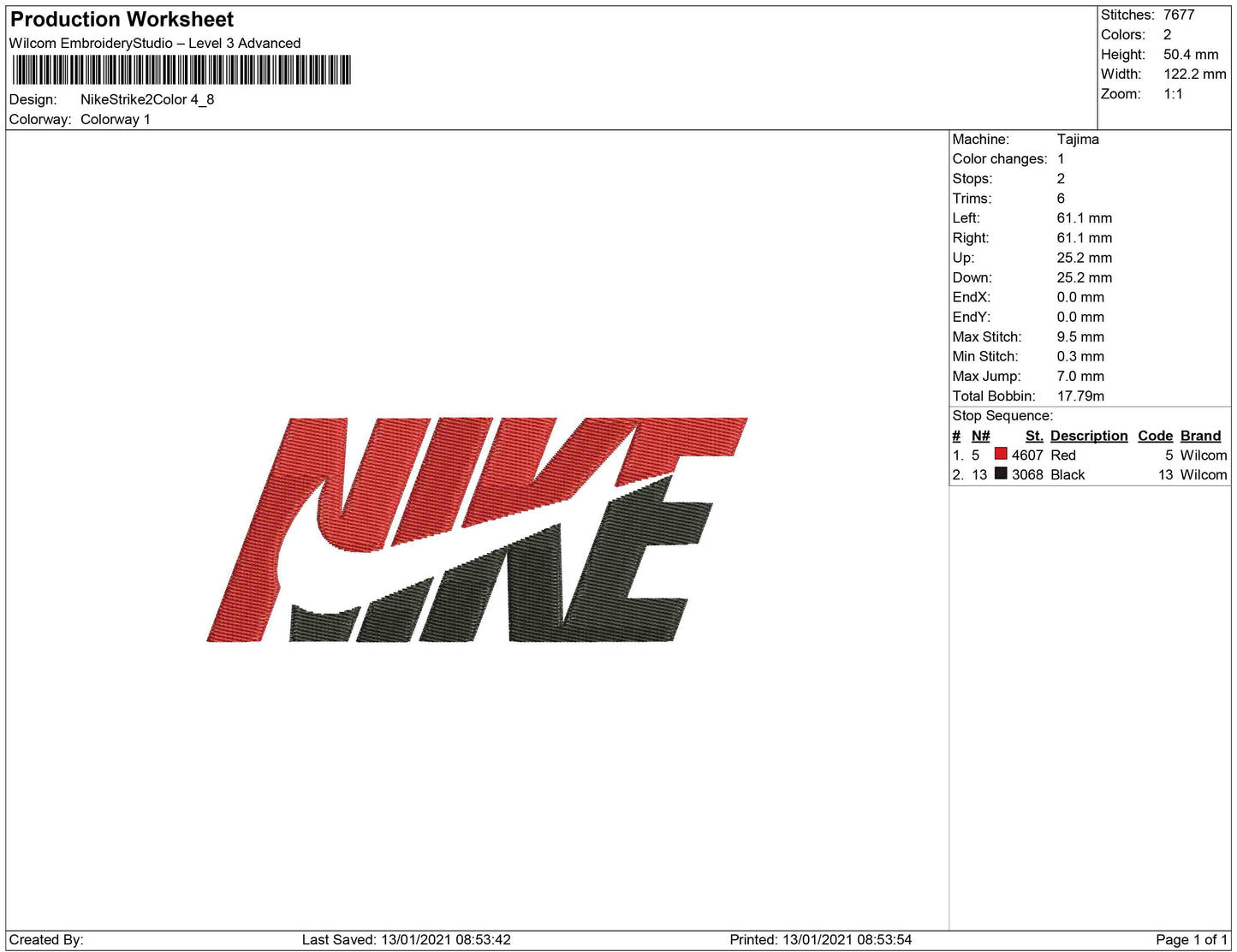 Nike split Swoosh