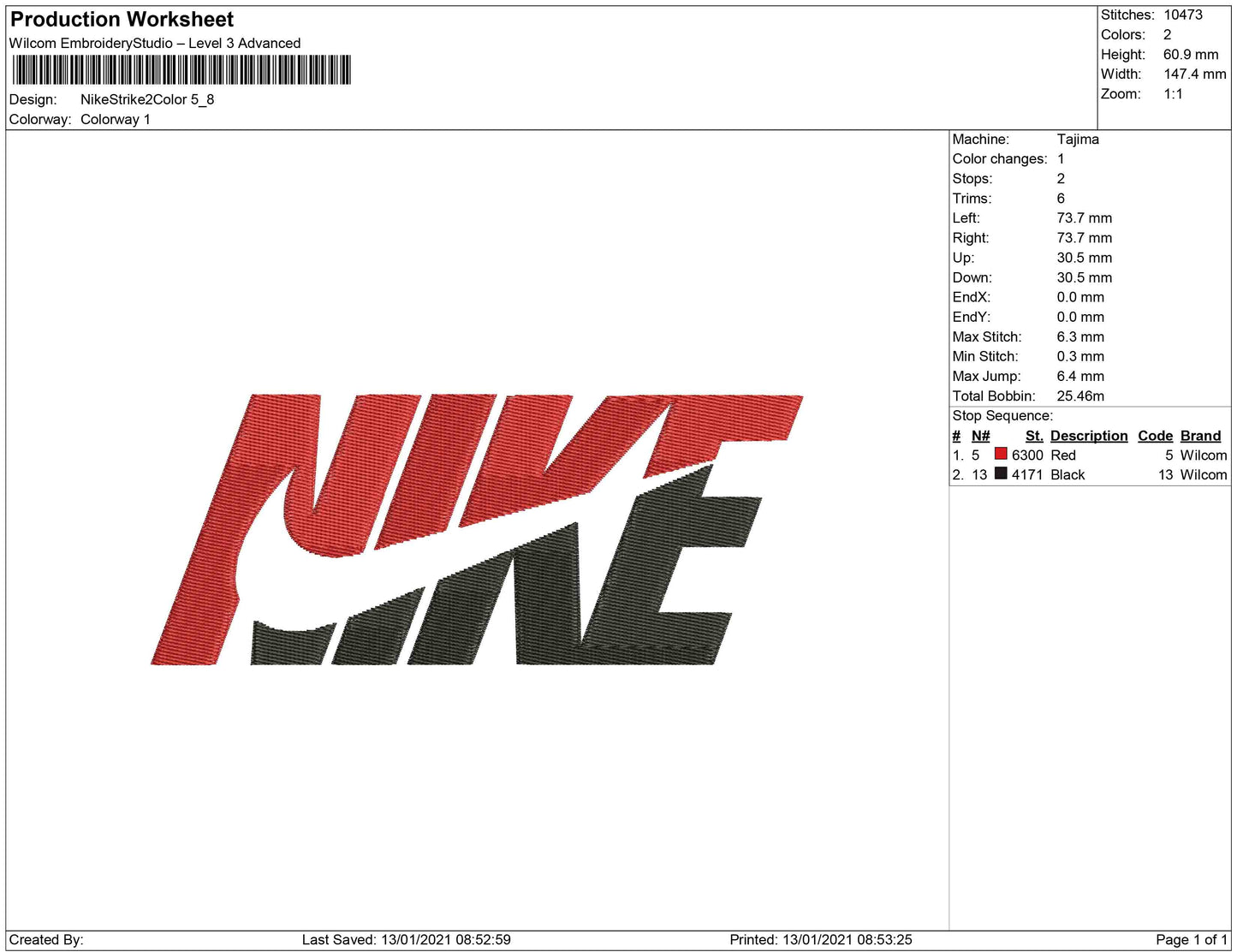 Nike split Swoosh