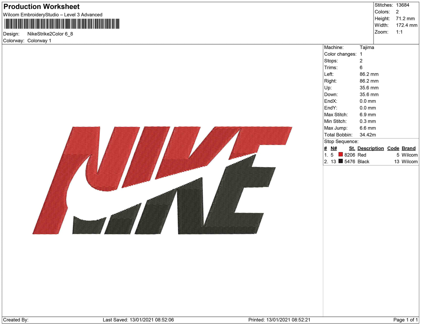 Nike split Swoosh