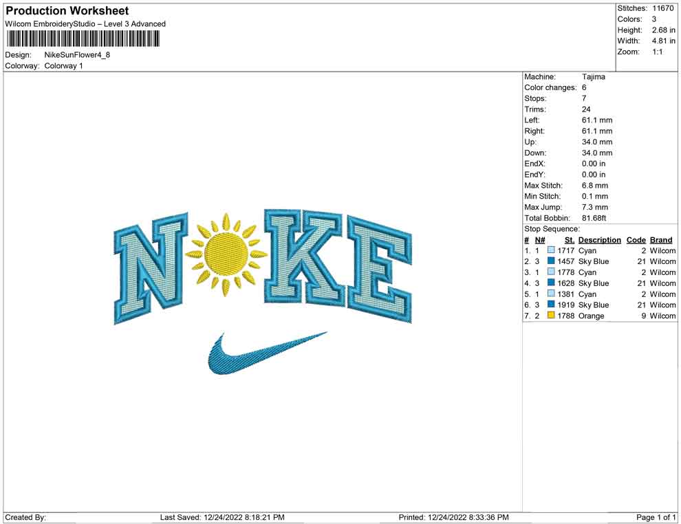 Nike Sun Flower