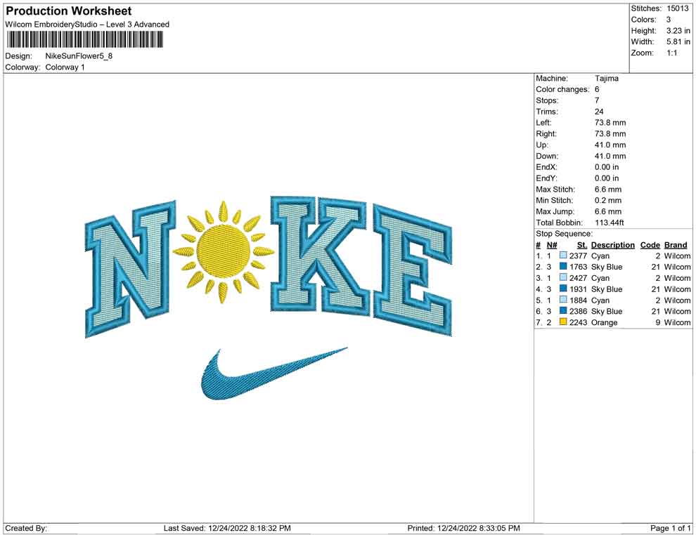 Nike Sun Flower