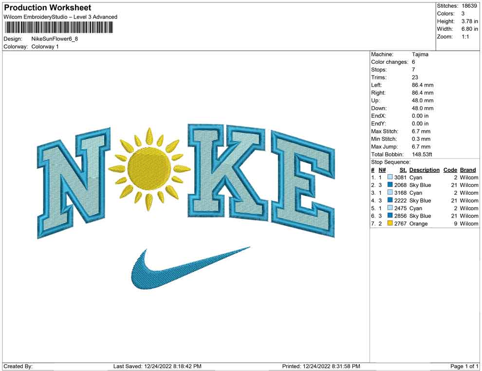 Nike Sun Flower