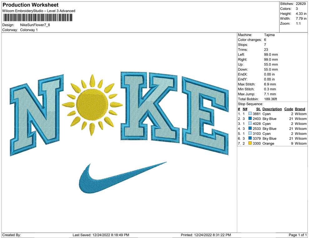 Nike Sun Flower