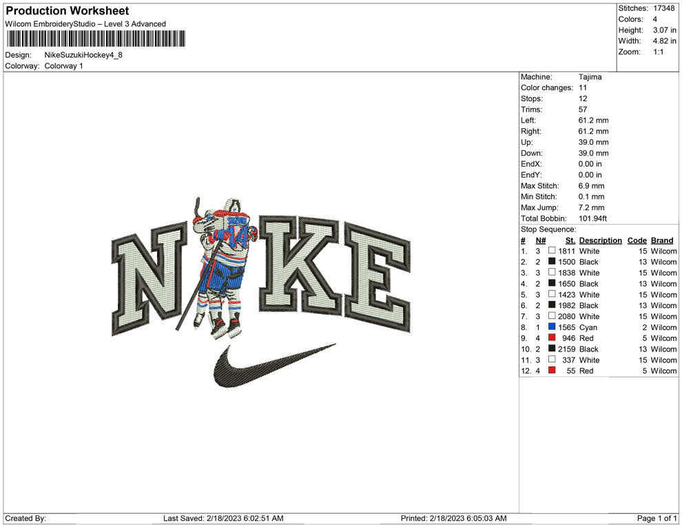 Nike Suzuki hockcey