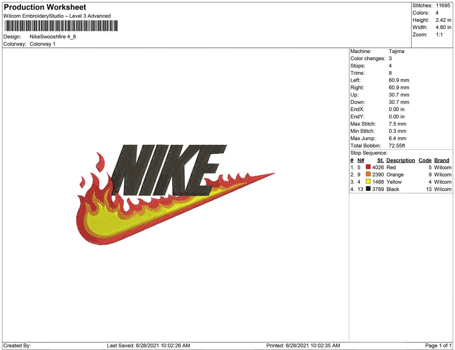 Nike Swoosh Fire