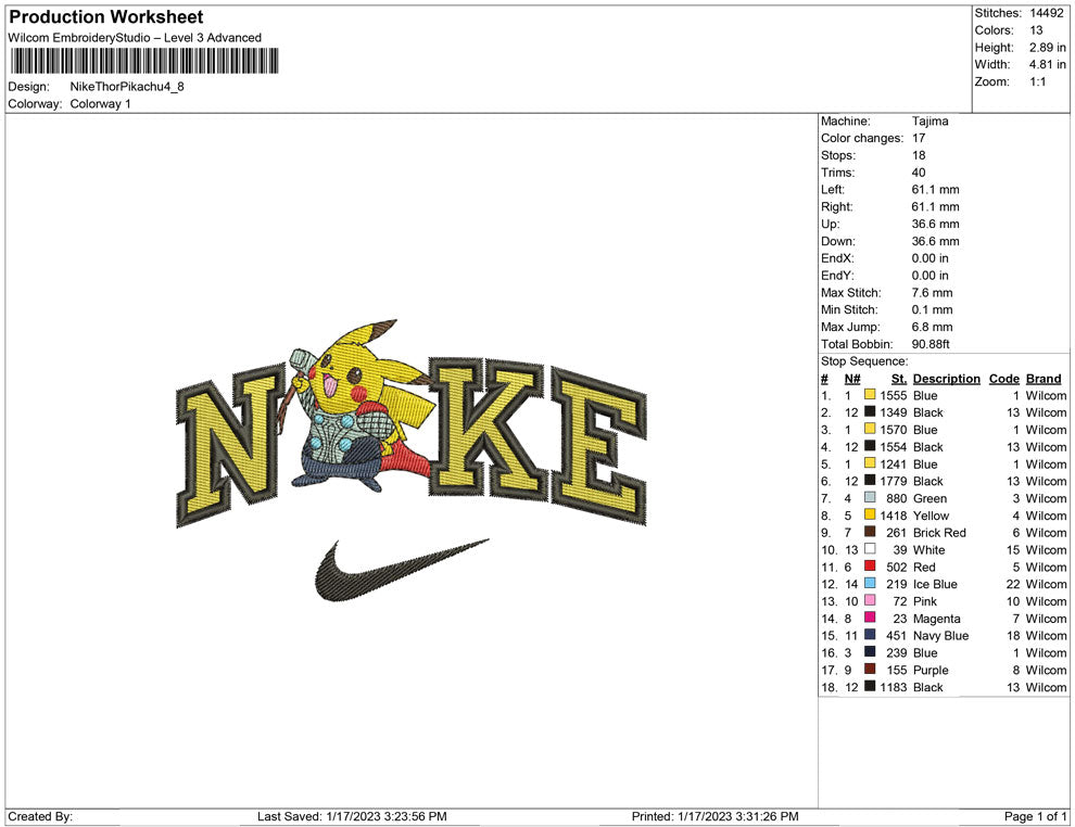 Nike Thor Pikachu