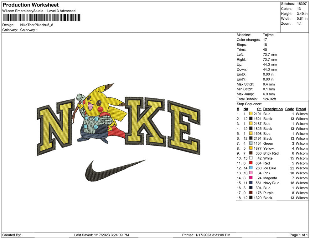 Nike Thor Pikachu