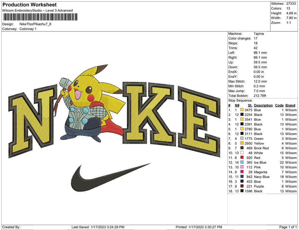 Nike Thor Pikachu