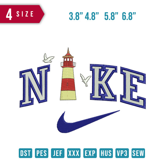 Nike Tower and seagulls